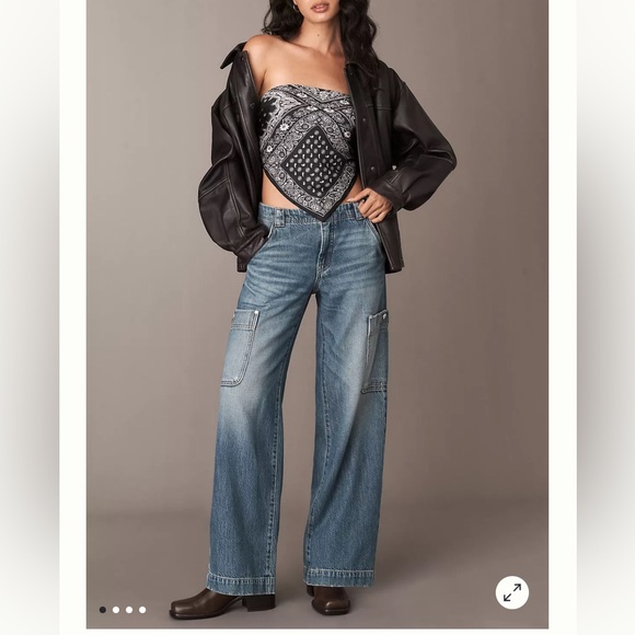 Pilcro Midrise Cargo Jeans Cabincore - Picture 3 of 7